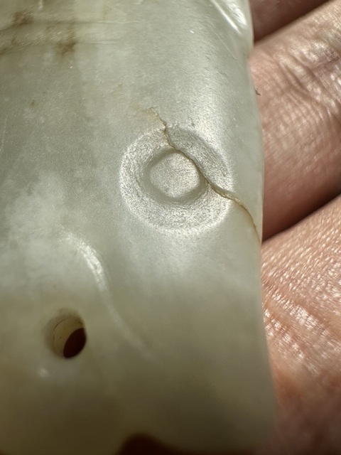 古玩玉器和田玉雕“魚形佩”真品鑒賞圖