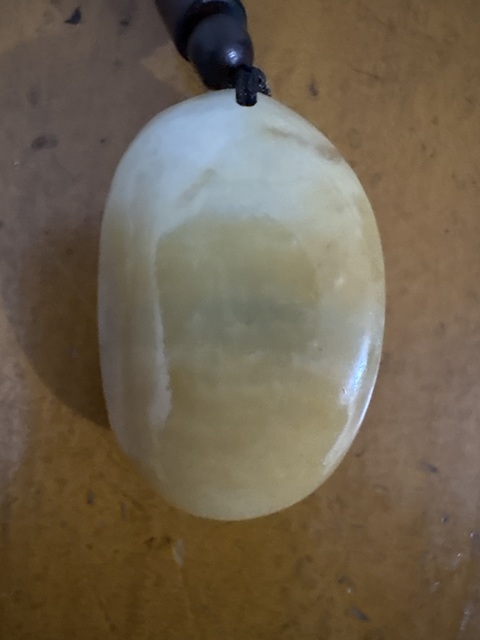 古玩玉器和田玉雕“財神掛件”真品鑒賞圖