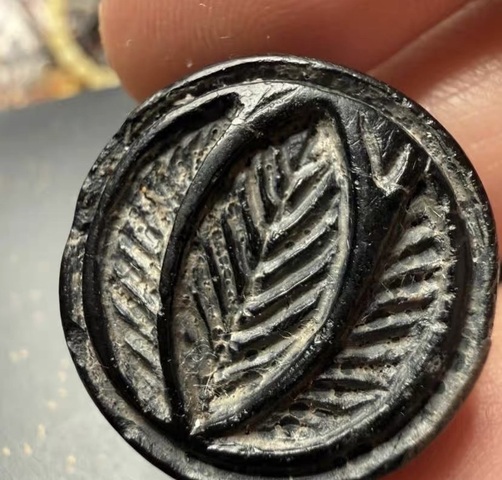 古玩玉器地方料葉形印真品鑒賞圖