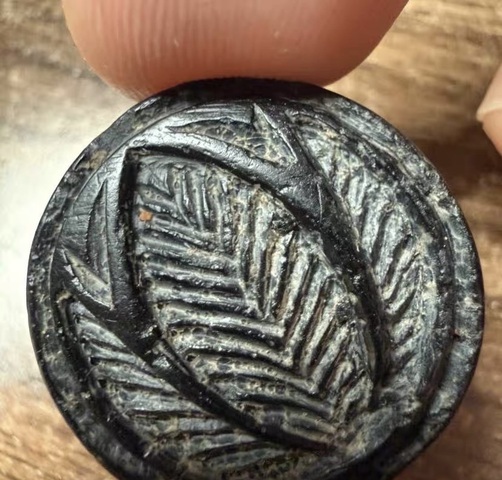 古玩玉器地方料葉形印真品鑒賞圖