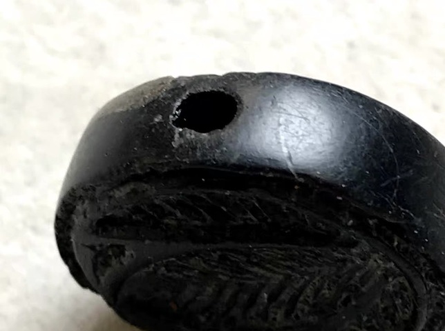 古玩玉器地方料葉形印真品鑒賞圖