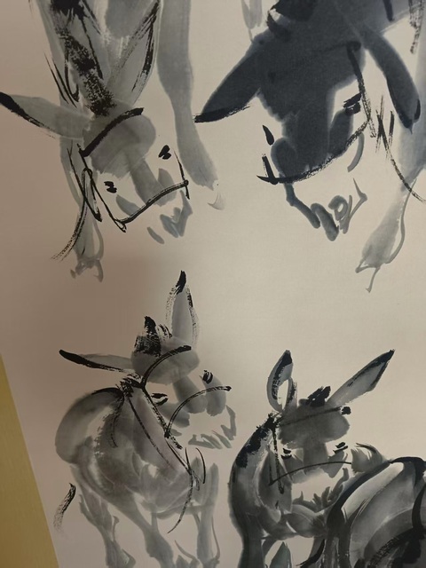 古玩字畫群驢真品鑒賞圖