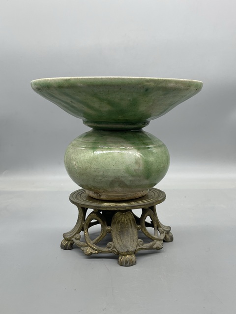 古玩陶瓷五代澤州窯渣斗拍賣，當前價格12999元