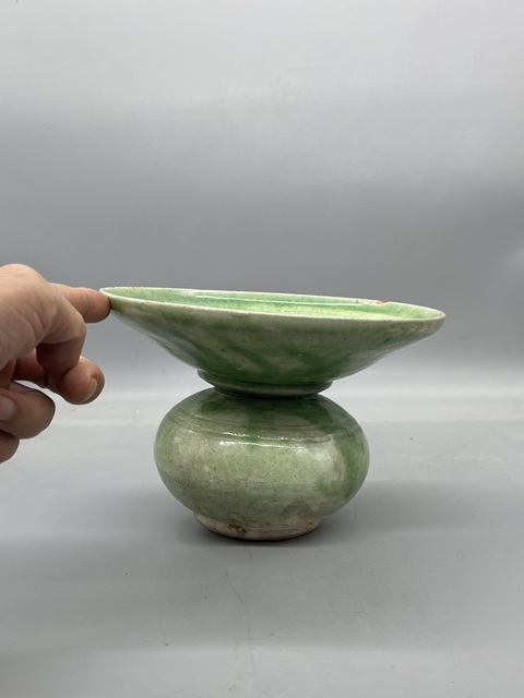 古玩陶瓷五代澤州窯渣斗拍賣，當前價格12999元