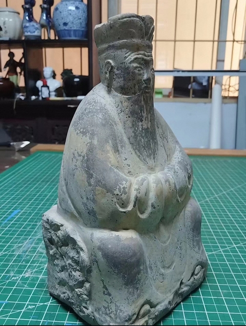 古玩雜項土地公真品鑒賞圖