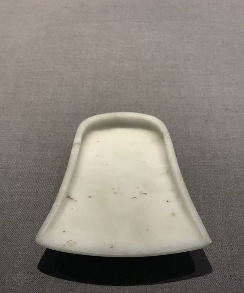 古玩雜項(xiàng)白石箕形硯真品鑒賞圖