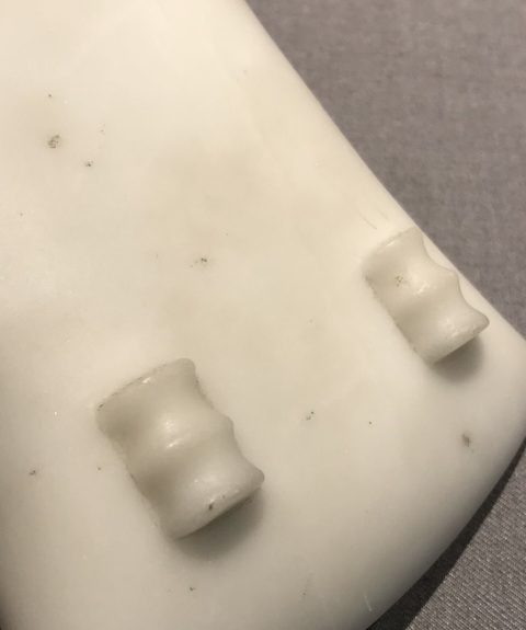 古玩雜項(xiàng)白石箕形硯真品鑒賞圖