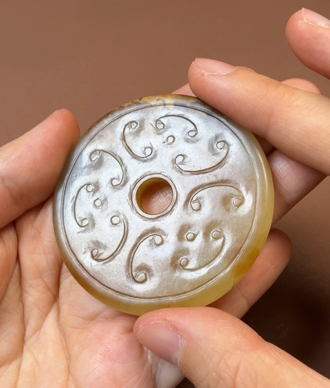 古玩玉器玉璧真品鑒賞圖