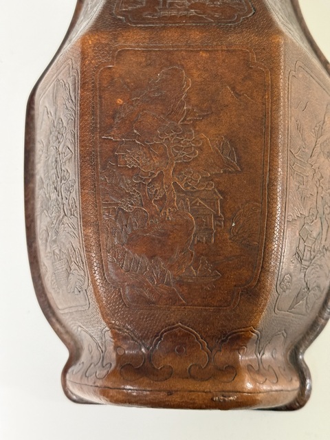 古玩雜項范模葫蘆壁瓶真品鑒賞圖