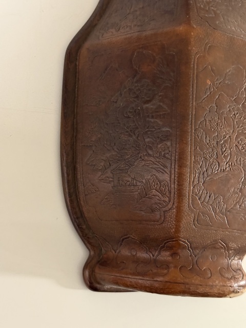 古玩雜項范模葫蘆壁瓶真品鑒賞圖