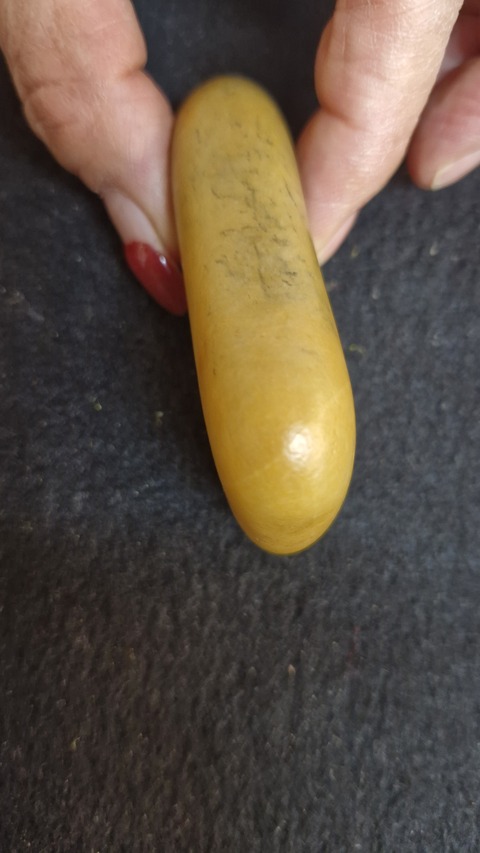 古玩玉器黃玉籽料真品鑒賞圖