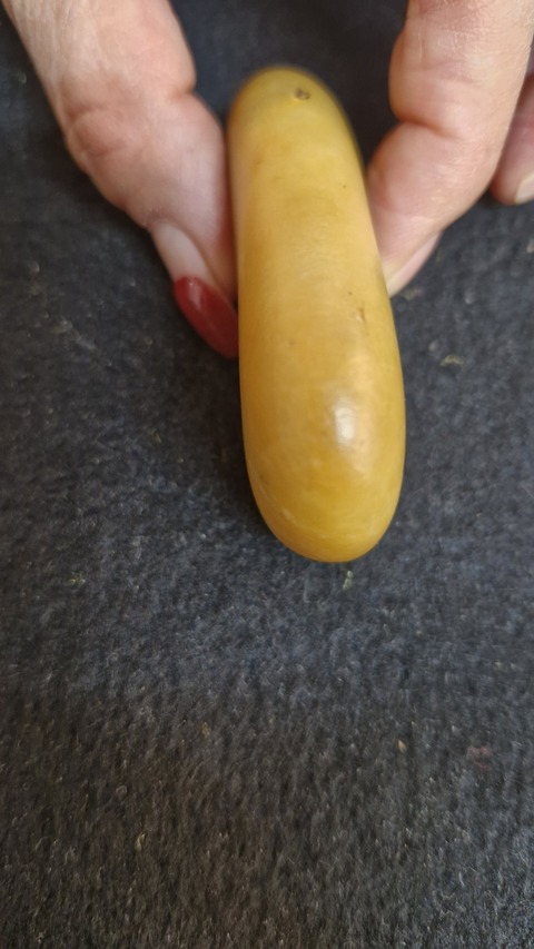 古玩玉器黃玉籽料真品鑒賞圖