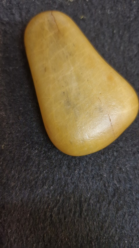 古玩玉器黃玉籽料真品鑒賞圖