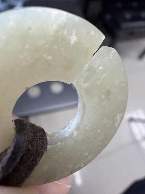 古玩玉器和田玉雕“素紋玦”真品鑒賞圖