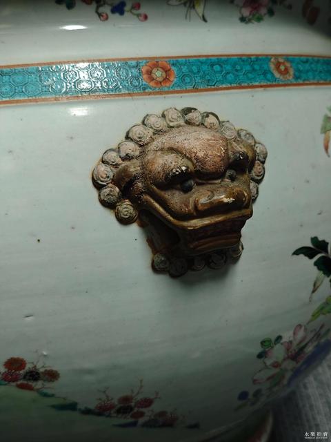 古玩陶瓷雍乾彩繪缸真品鑒賞圖