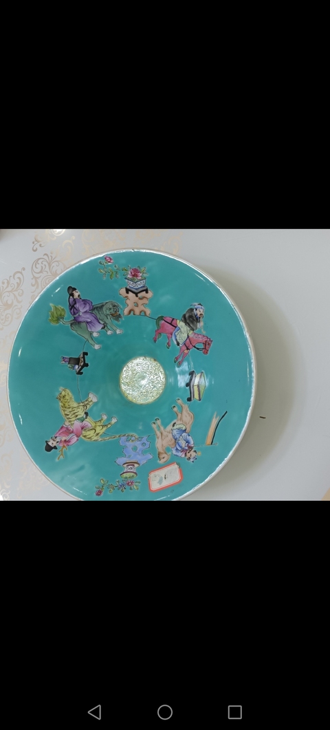 古玩陶瓷人物紋粉彩碗真品鑒賞圖