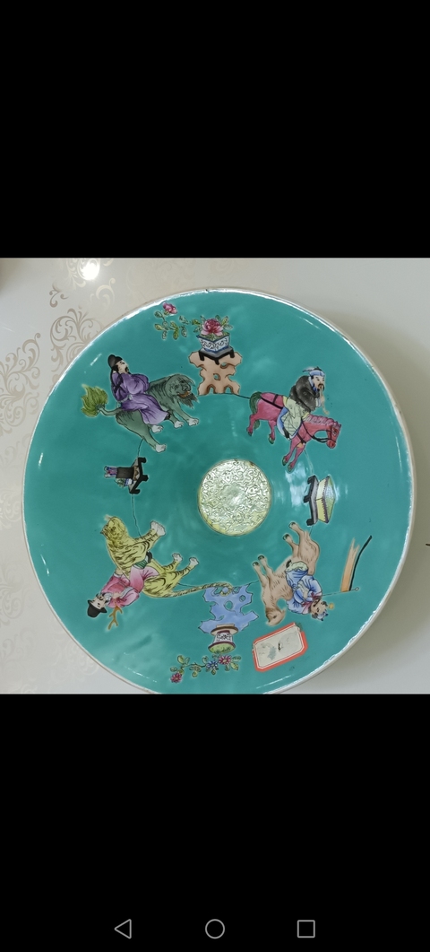 古玩陶瓷人物紋粉彩碗真品鑒賞圖