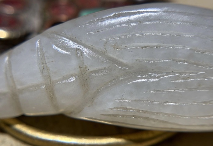 古玩玉器和田玉雕“苞米掛件”真品鑒賞圖