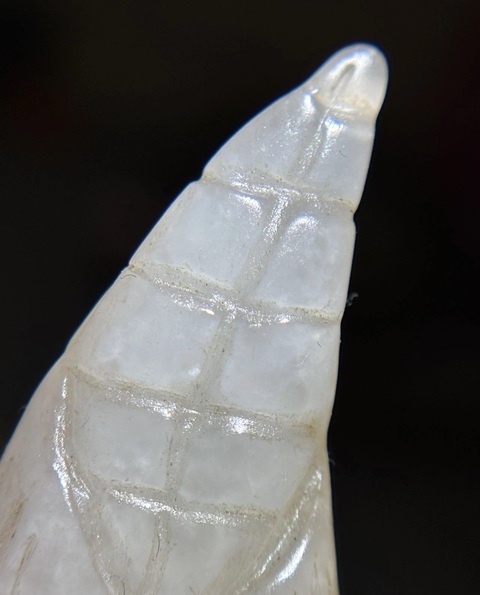 古玩玉器和田玉雕“苞米掛件”真品鑒賞圖