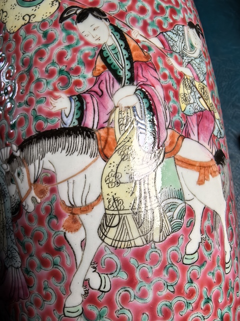 古玩陶瓷清晚期 粉彩罐真品鑒賞圖