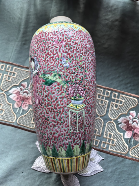 古玩陶瓷清晚期 粉彩罐真品鑒賞圖