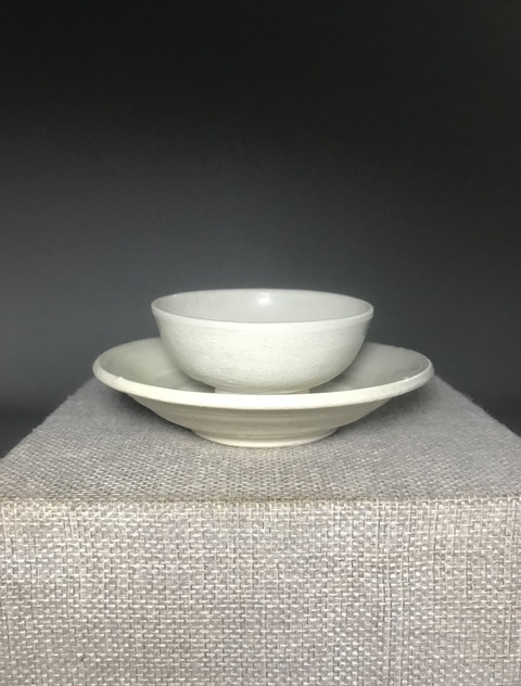 古玩陶瓷青白釉杯碟真品鑒賞圖