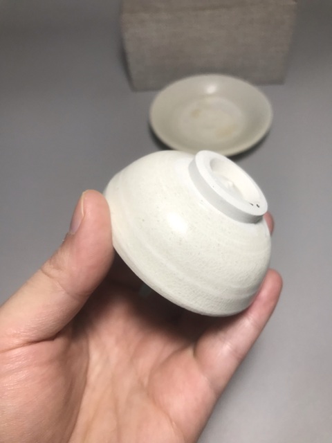 古玩陶瓷青白釉杯碟真品鑒賞圖