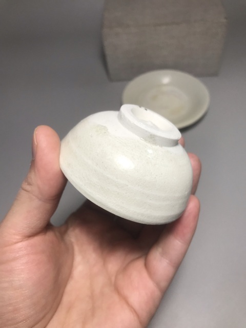 古玩陶瓷青白釉杯碟真品鑒賞圖