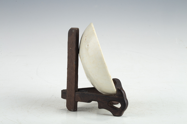 古玩陶瓷明中·白釉臥足洗真品鑒賞圖