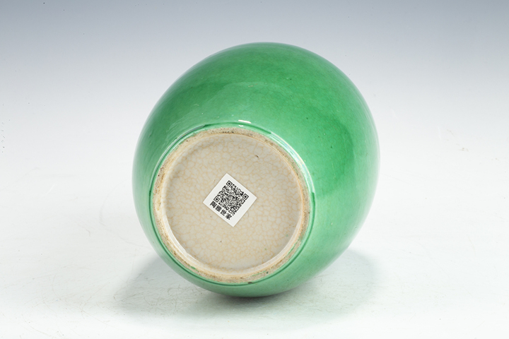 古玩陶瓷清晚·綠釉罐真品鑒賞圖