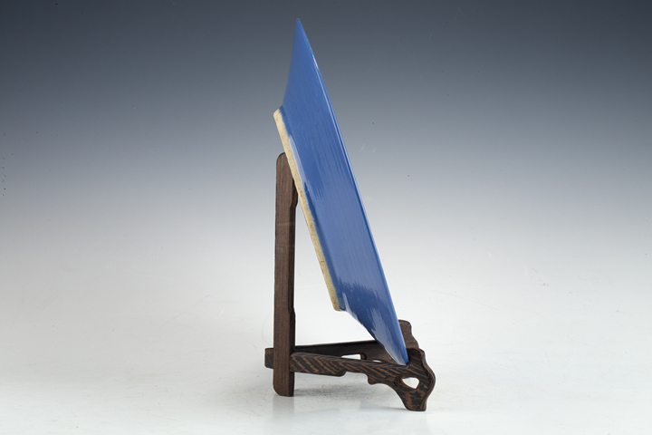 古玩陶瓷清中·霽藍釉盤真品鑒賞圖