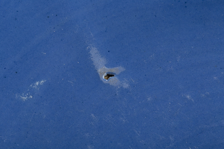 古玩陶瓷清中·霽藍釉盤真品鑒賞圖