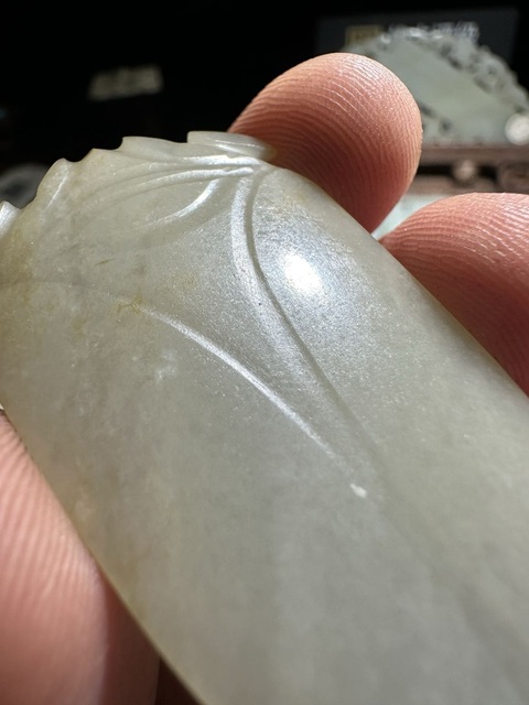 古玩玉器和田玉雕“八刀蟬”真品鑒賞圖