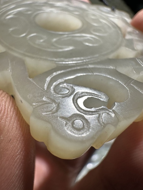 古玩玉器出廓璧真品鑒賞圖