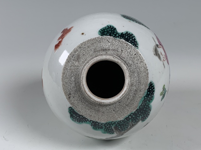 古玩陶瓷清中期·粉彩人物故事紋罐拍賣，當前價格5878元