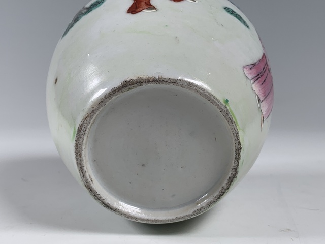 古玩陶瓷清中期·粉彩人物故事紋罐拍賣，當前價格5878元