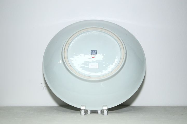 古玩陶瓷民國·粉彩仕女人物故事紋大盤真品鑒賞圖