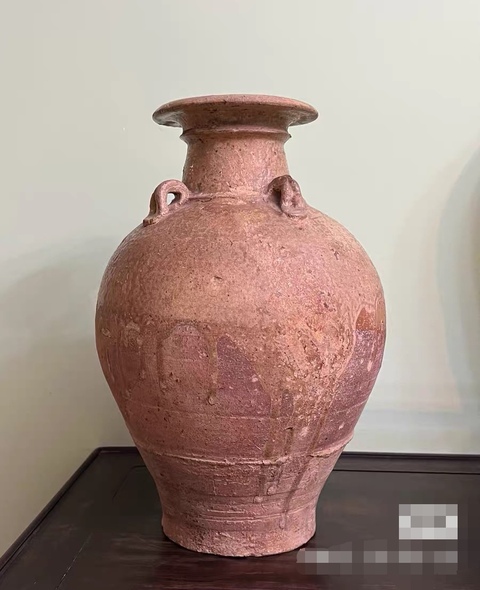 古玩陶瓷青釉四系盤(pán)口瓶真品鑒賞圖