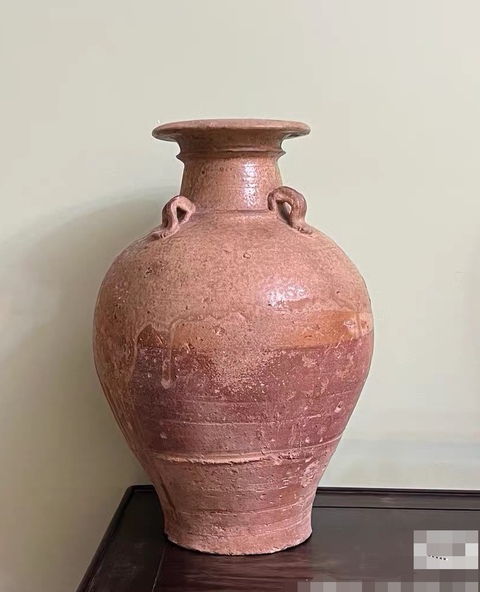 古玩陶瓷青釉四系盤(pán)口瓶真品鑒賞圖