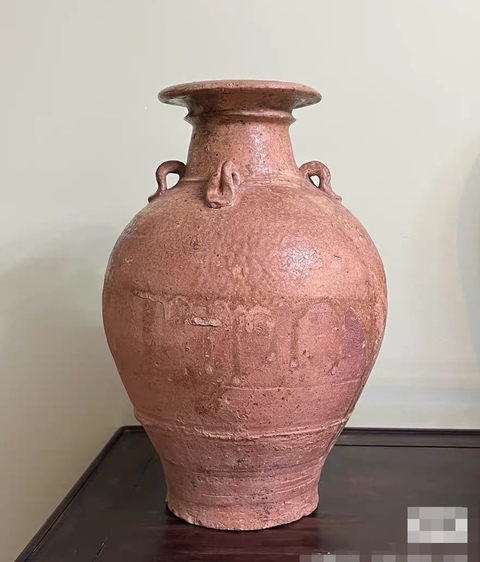 古玩陶瓷青釉四系盤(pán)口瓶真品鑒賞圖