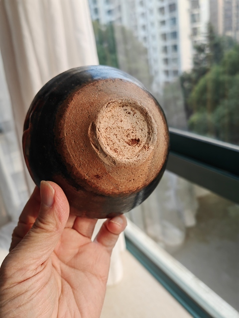 古玩陶瓷吉州窯窯變釉茶盞真品鑒賞圖