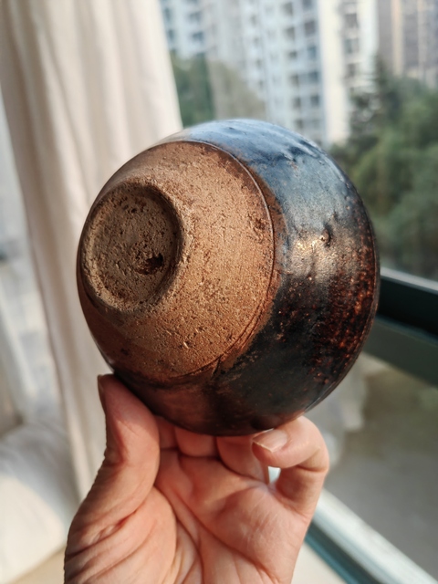 古玩陶瓷吉州窯窯變釉茶盞真品鑒賞圖