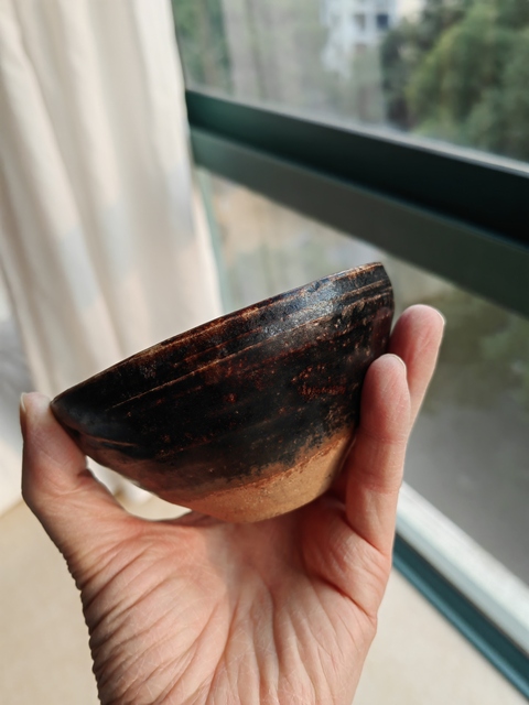 古玩陶瓷吉州窯窯變釉茶盞真品鑒賞圖