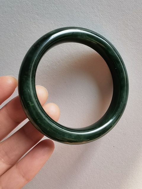 古玩玉器碧玉手鐲真品鑒賞圖