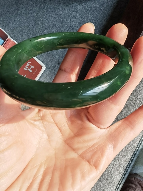 古玩玉器碧玉手鐲真品鑒賞圖