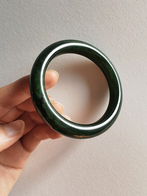 古玩玉器碧玉手鐲真品鑒賞圖