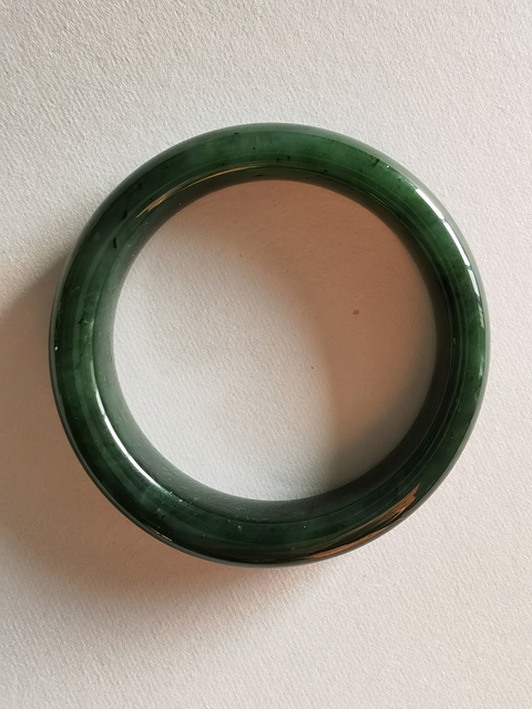 古玩玉器碧玉手鐲真品鑒賞圖