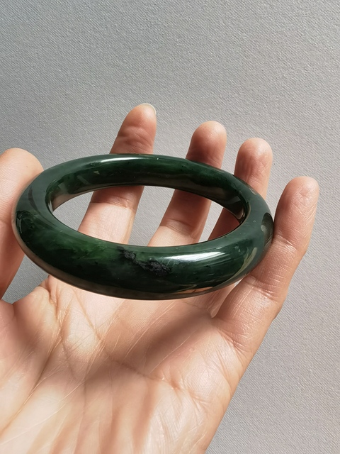 古玩玉器碧玉手鐲真品鑒賞圖