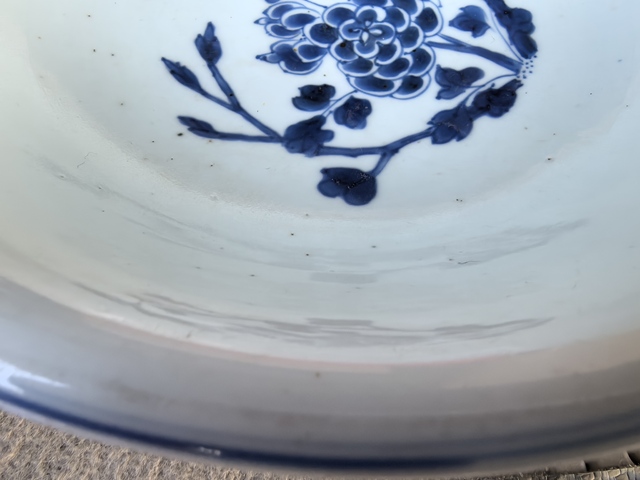 古玩陶瓷博古圖青花碗真品鑒賞圖