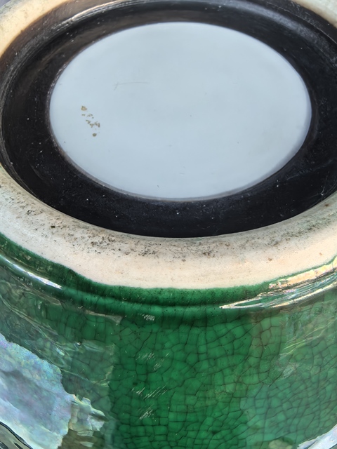 古玩陶瓷綠哥釉瓶真品鑒賞圖